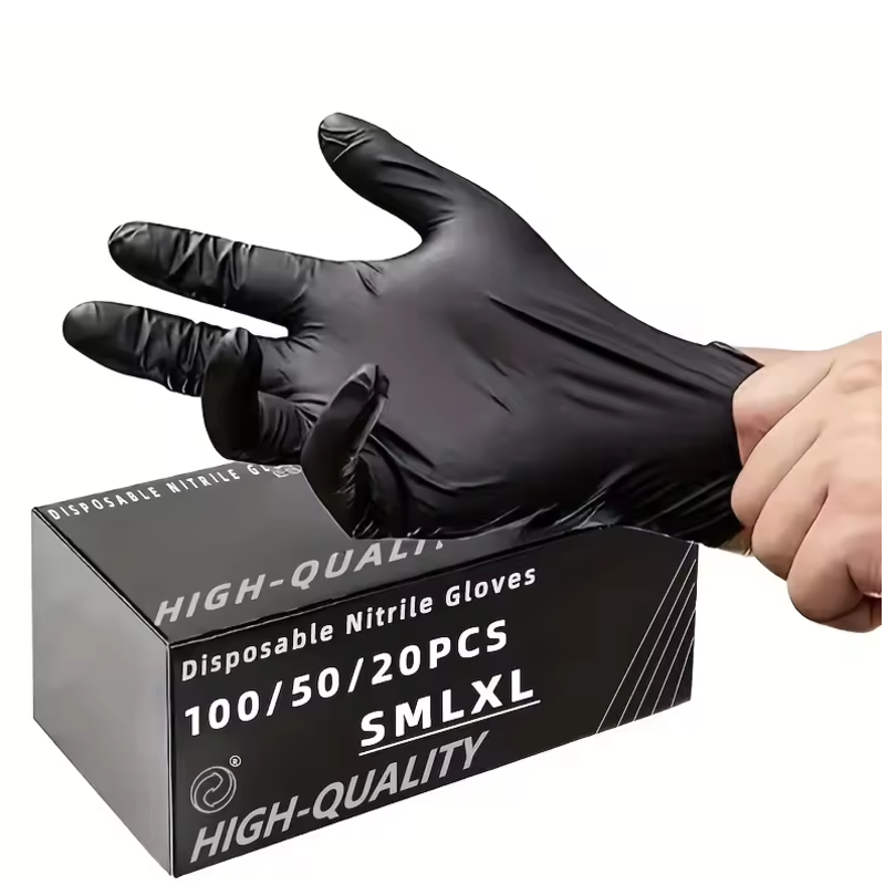 Nitrile Mechanic Glove - 100/50/20PCS Luvas de Nitrila Descartáveis Reforçadas