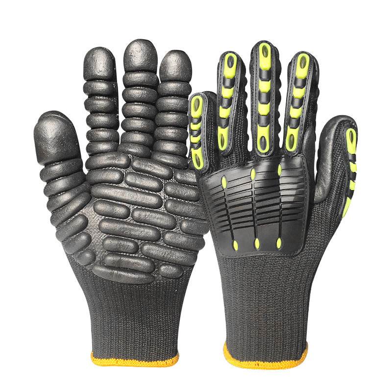 Work Glove Impact - Luvas de segurança antivibração profissionais para
