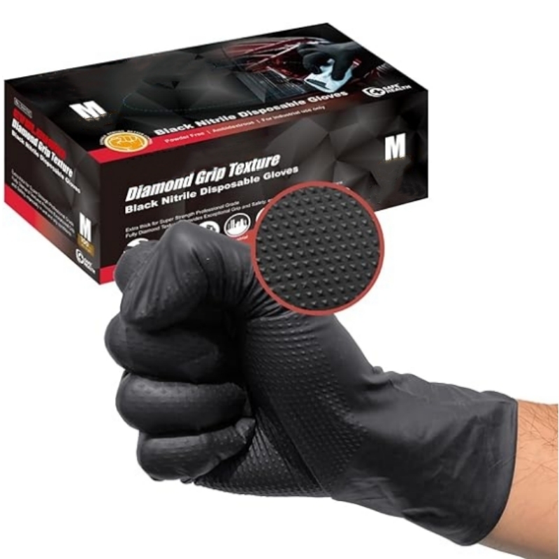 Luvas de Nitrilo Pretas Descar - Nitrile Mechanic Glove avaliação e preço