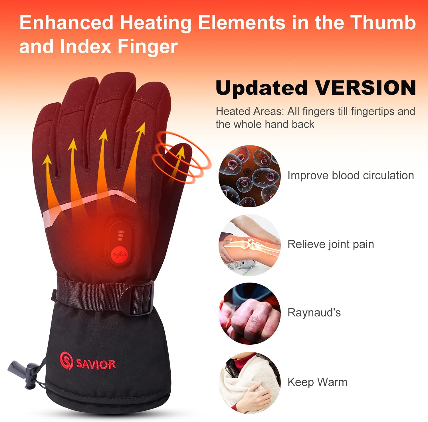 Snow cerf inverno luvas aqueci - Ski Glove Waterproof avaliação e preço